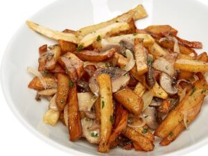 Картофель с белыми грибами